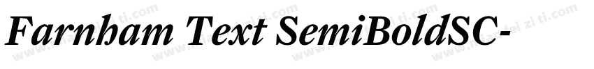 Farnham Text SemiBoldSC字体转换